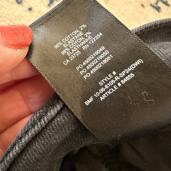 Denim Forum The Arlo High Rise Straight Leg Jeans Womens Size 28L Button Fly - Picture 8 of 10